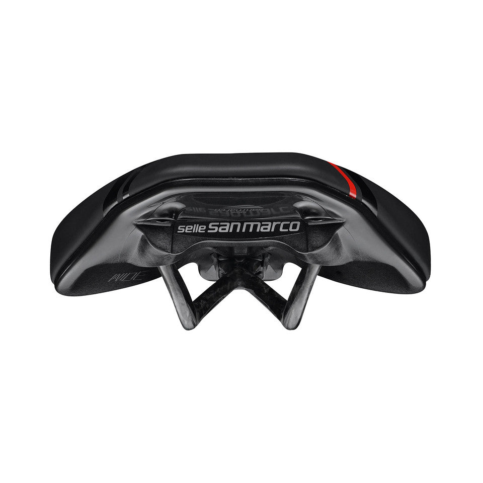 Saddle SAN MARCO GROUND SHORT OPEN-FIT CARBON FX 155mm Black