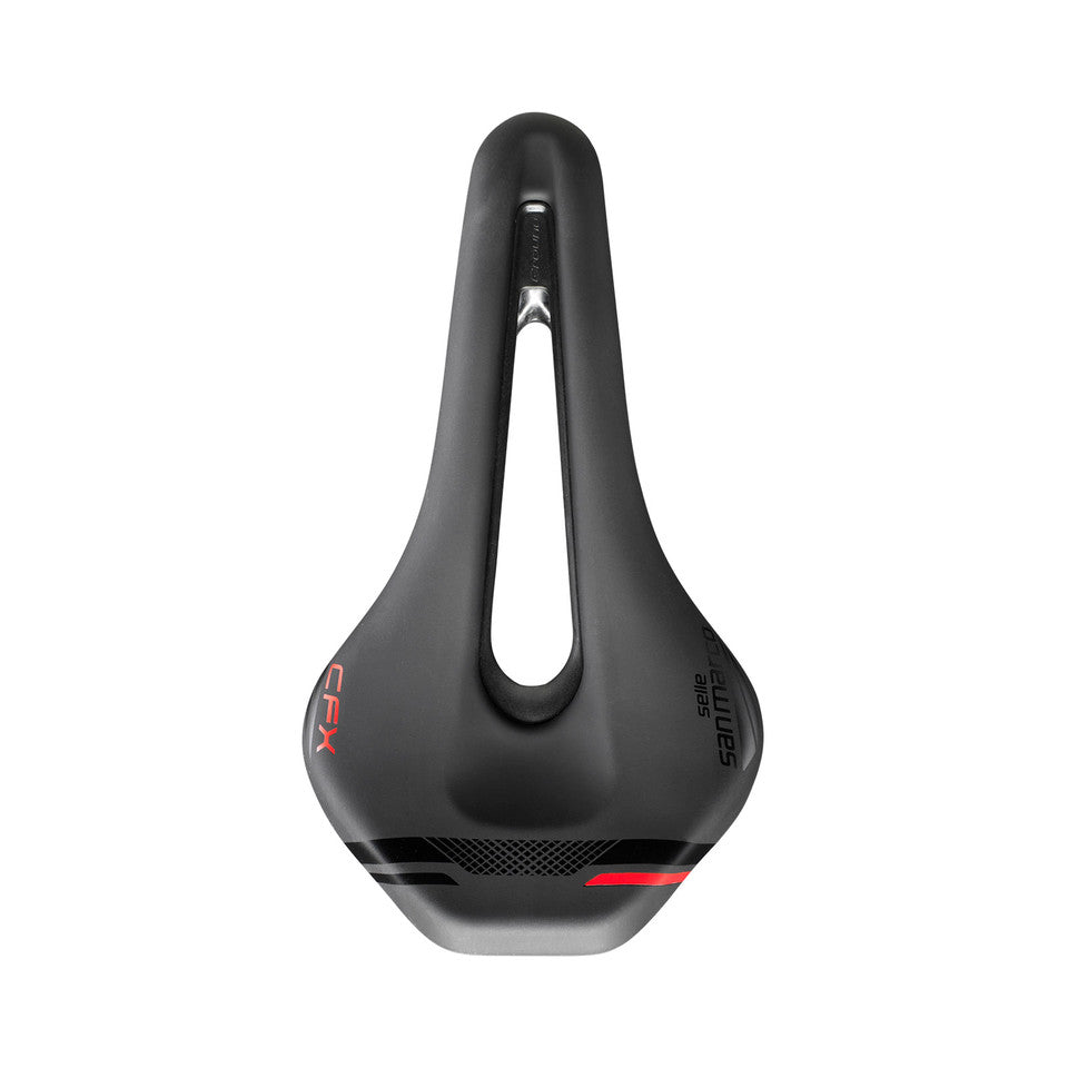 Saddle SAN MARCO GROUND SHORT OPEN-FIT CARBON FX 140mm Black