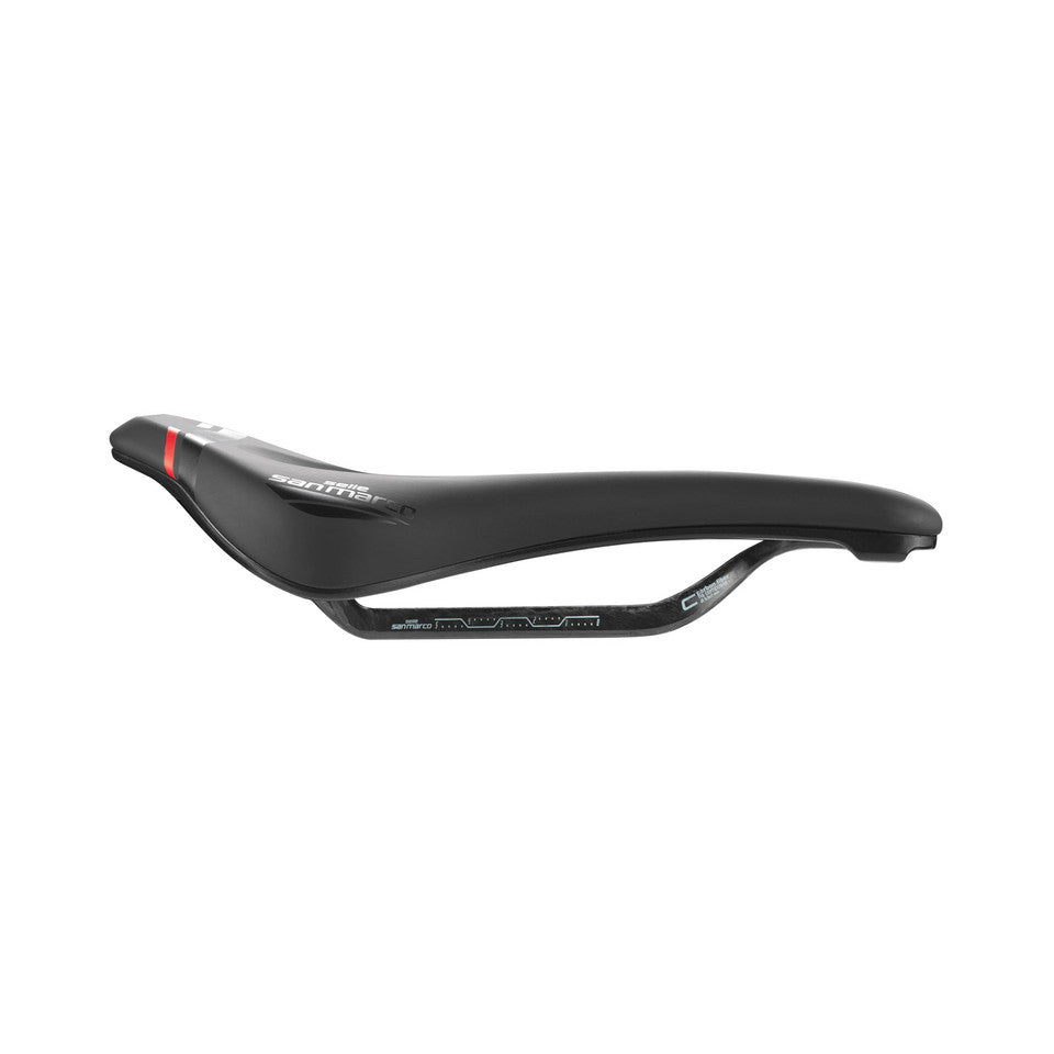 Saddle SAN MARCO GROUND SHORT OPEN-FIT CARBON FX 140mm Black