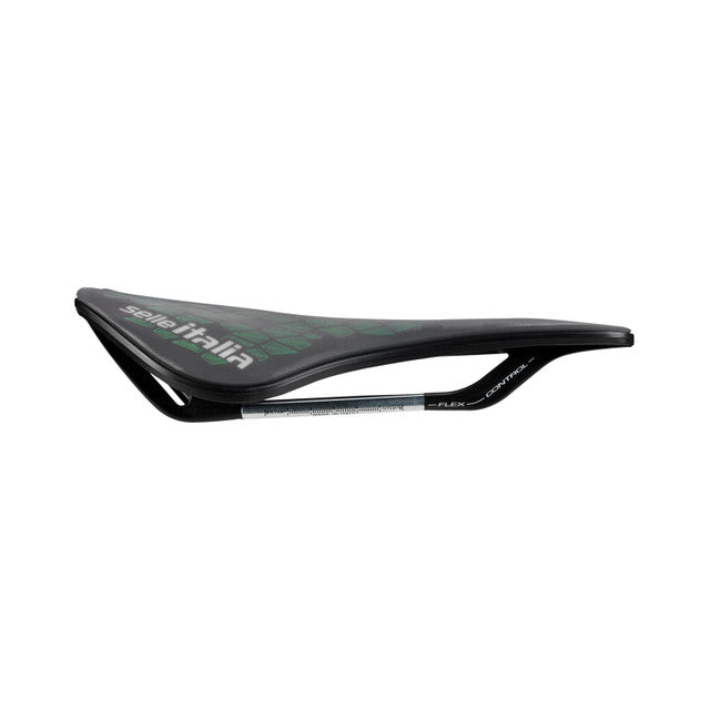 Saddle Saddle ITALIA Model X GREEN SUPERFLOW LEAF L Rails Fec Green/Black