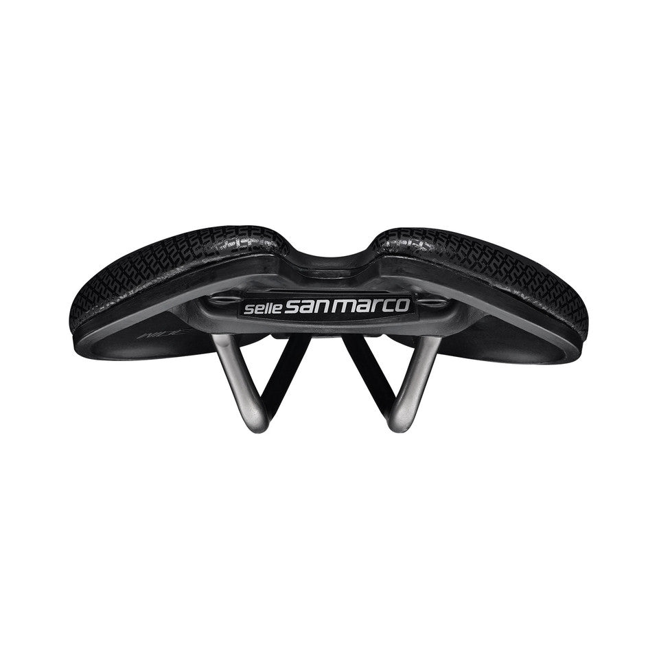 Saddle SAN MARCO SHORTFIT 2.0 SUPERCOMFORT OPEN-FIT RACING L3 Width 155mm Steel Rails Xsilite