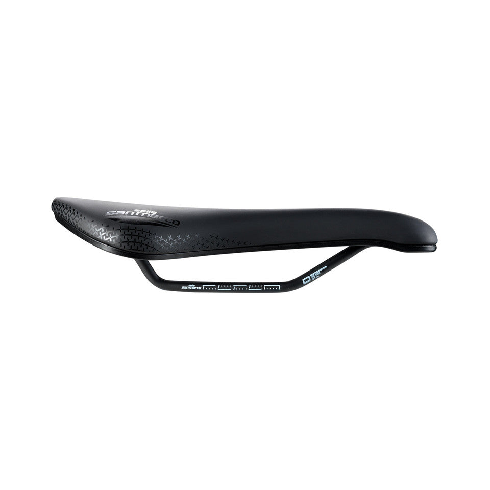 Saddle SAN MARCO SHORTFIT 2.0 SUPERCOMFORT OPEN-FIT RACING L3 Width 155mm Steel Rails Xsilite