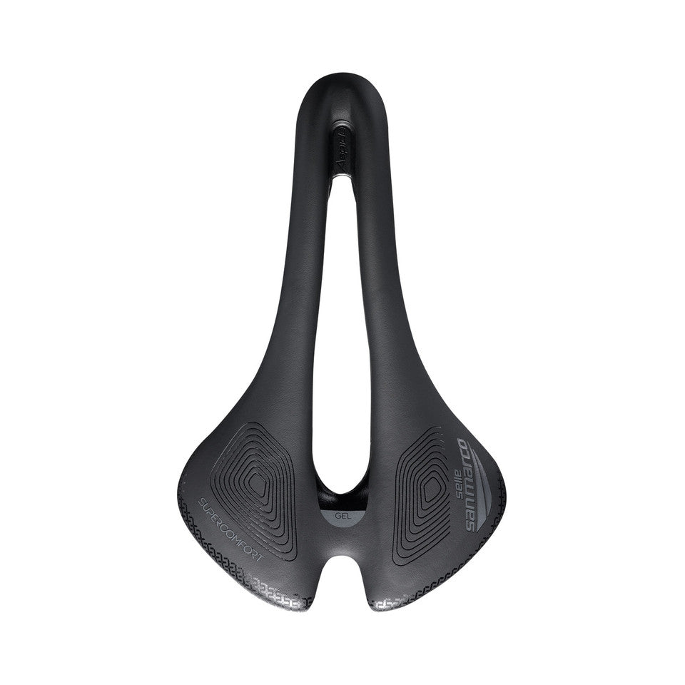 Saddle SAN MARCO SHORTFIT 2.0 SUPERCOMFORT OPEN-FIT RACING L3 Width 155mm Steel Rails Xsilite