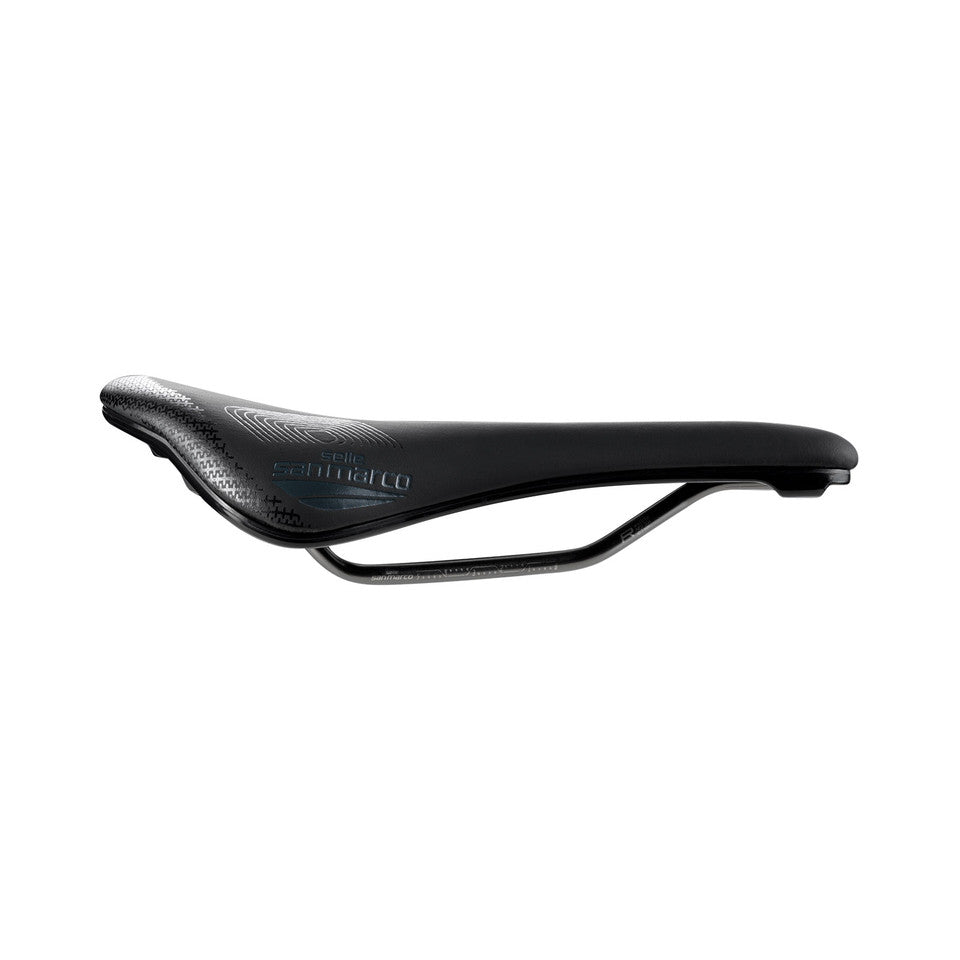 Saddle SAN MARCO SHORTFIT 2.0 SUPERCOMFORT OPEN-FIT RACING S3 Width 140mm Steel Rails Xsilite