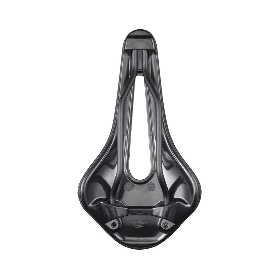 Saddle SAN MARCO SHORTFIT 2.0 COMFORT OPEN-FIT DYNAMIC S3 Width 140mm Rails Manganese