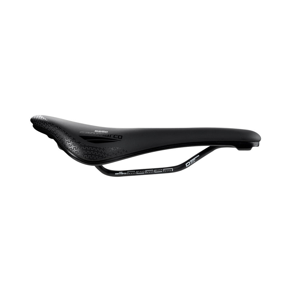 Saddle SAN MARCO SHORTFIT 2.0 COMFORT OPEN-FIT DYNAMIC S3 Width 140mm Rails Manganese