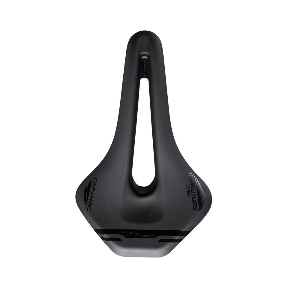 Saddle SAN MARCO GROUND SHORT OPEN-FIT DYNAMIC 155mm Black