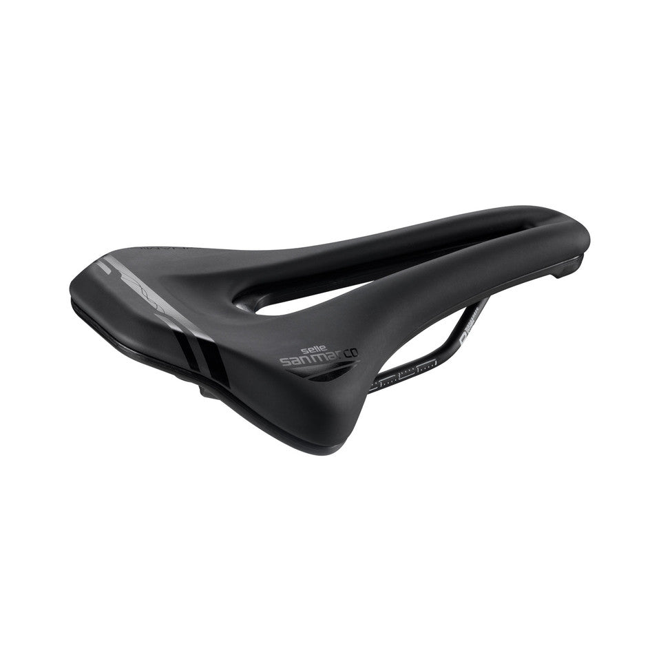 Saddle SAN MARCO GROUND SHORT OPEN-FIT DYNAMIC 155mm Black