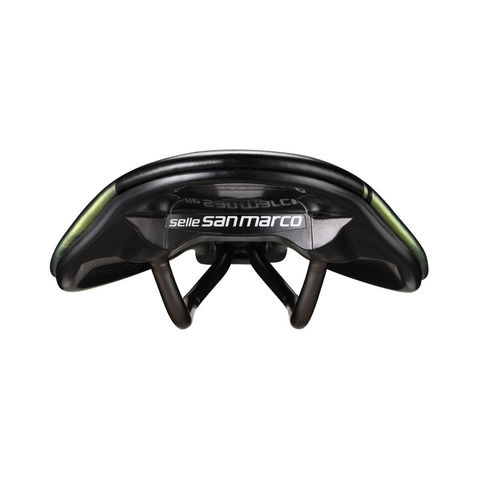 Saddle SAN MARCO SHORTFIT 2.0 OPEN-FIT RACING L3 Width 155mm Steel Rails Xsilite Gold