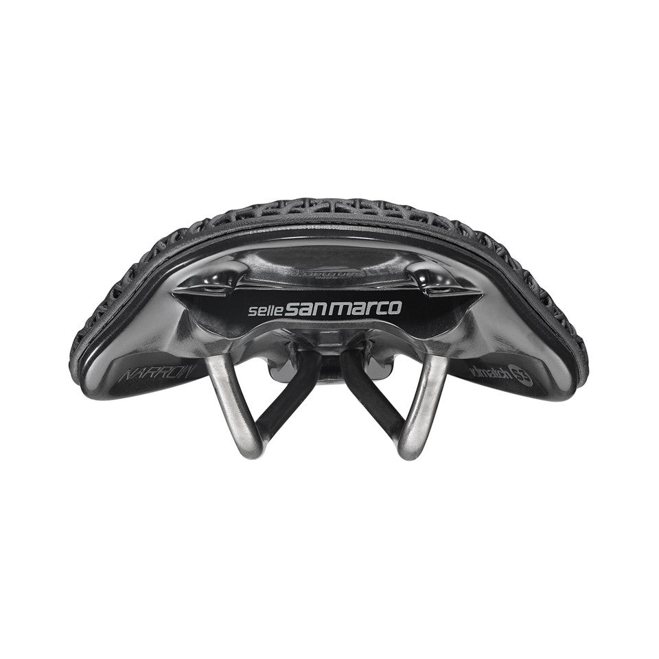 Saddle SAN MARCO SHORTFIT 2.0 3D OPEN-FIT RACING L3 Width 155mm Steel Rails Xsilite