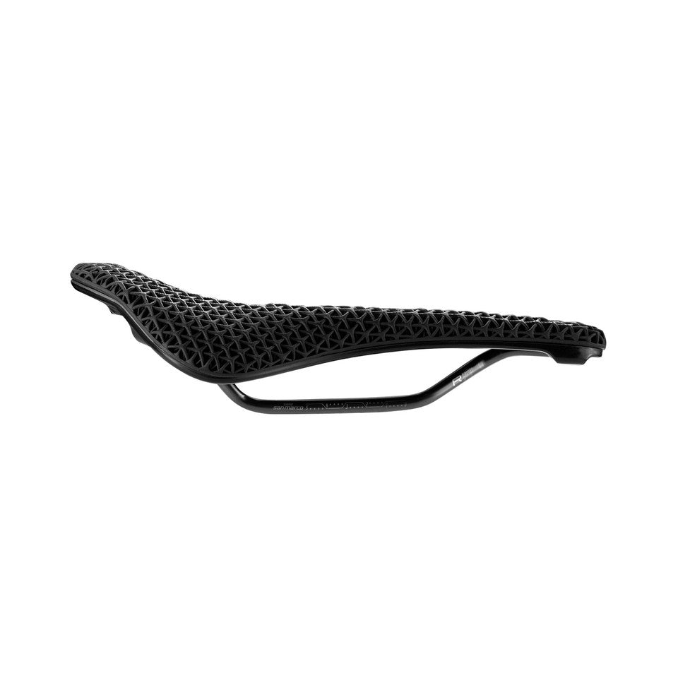 Saddle SAN MARCO SHORTFIT 2.0 3D OPEN-FIT RACING L3 Width 155mm Steel Rails Xsilite