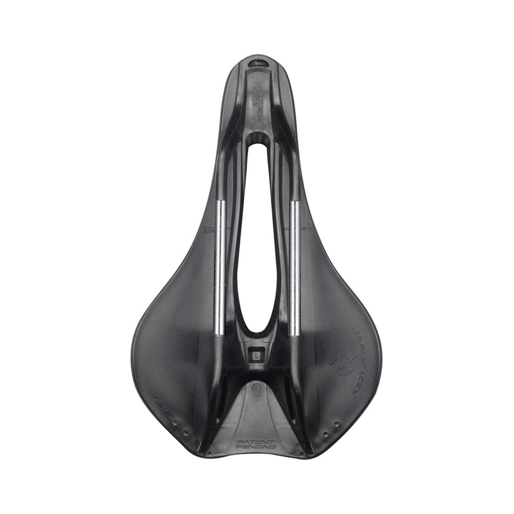 Saddle Saddle ITALIA Model X GREEN SUPERFLOW L Rails Fec Black