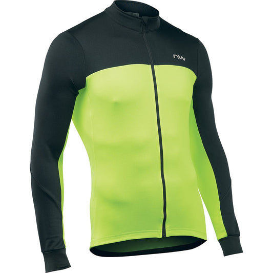 NORTHWAVE FORCE 2 Long Sleeve Jersey Black/Yellow