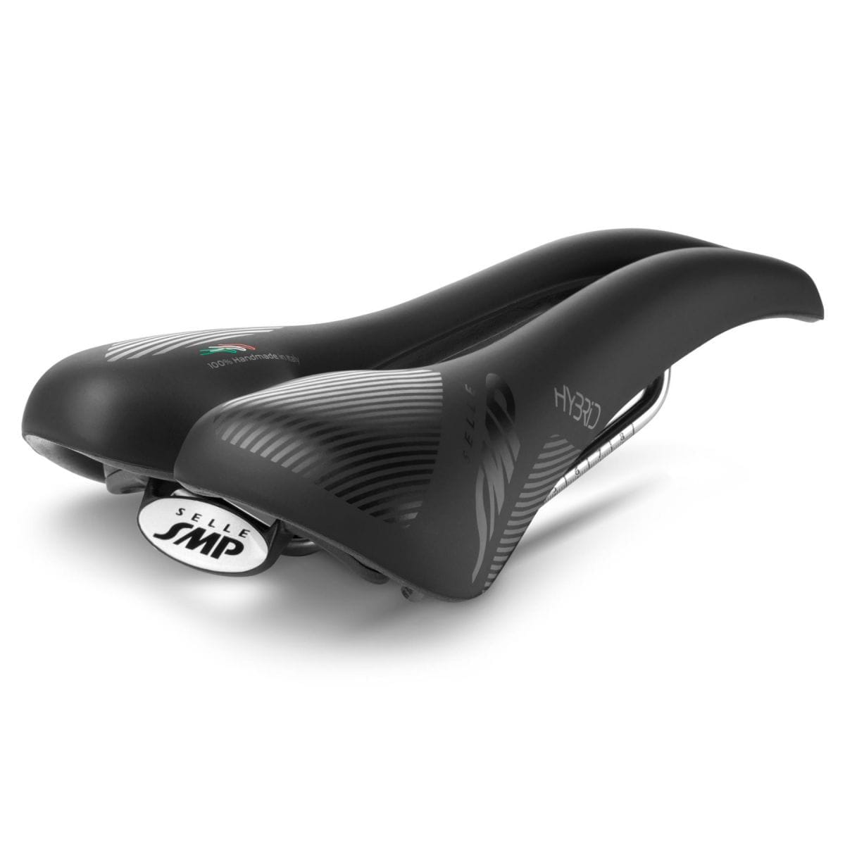 Selle SMP HYBRIDE largeur 140mm rails acier