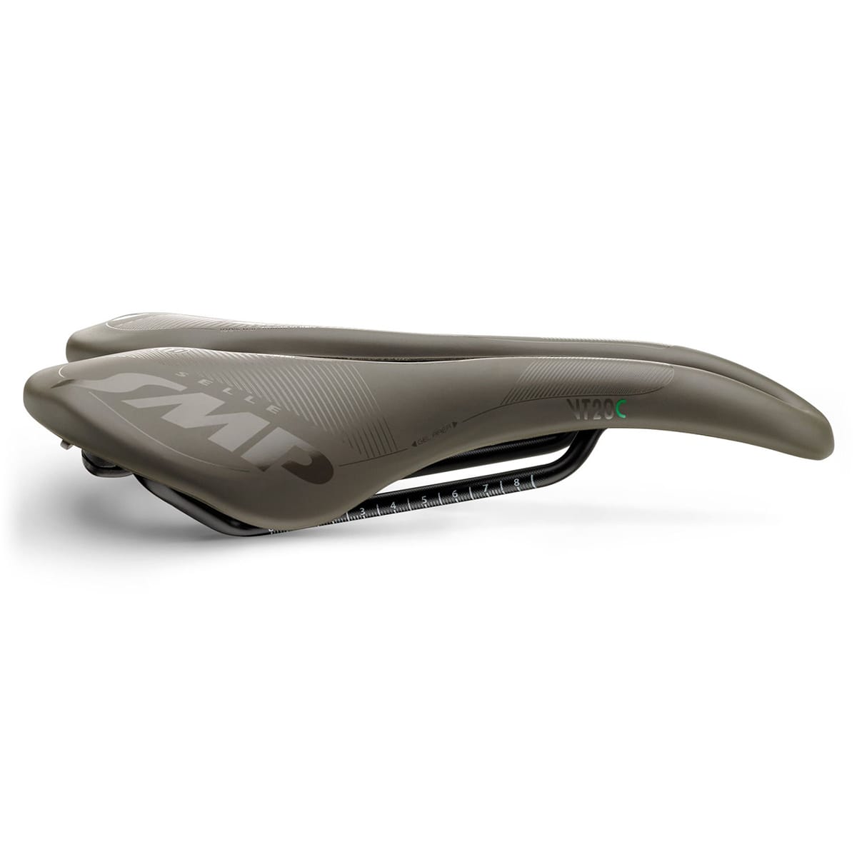 Saddle SMP VT20C GEL Width 144mm Carbon Rails Brown