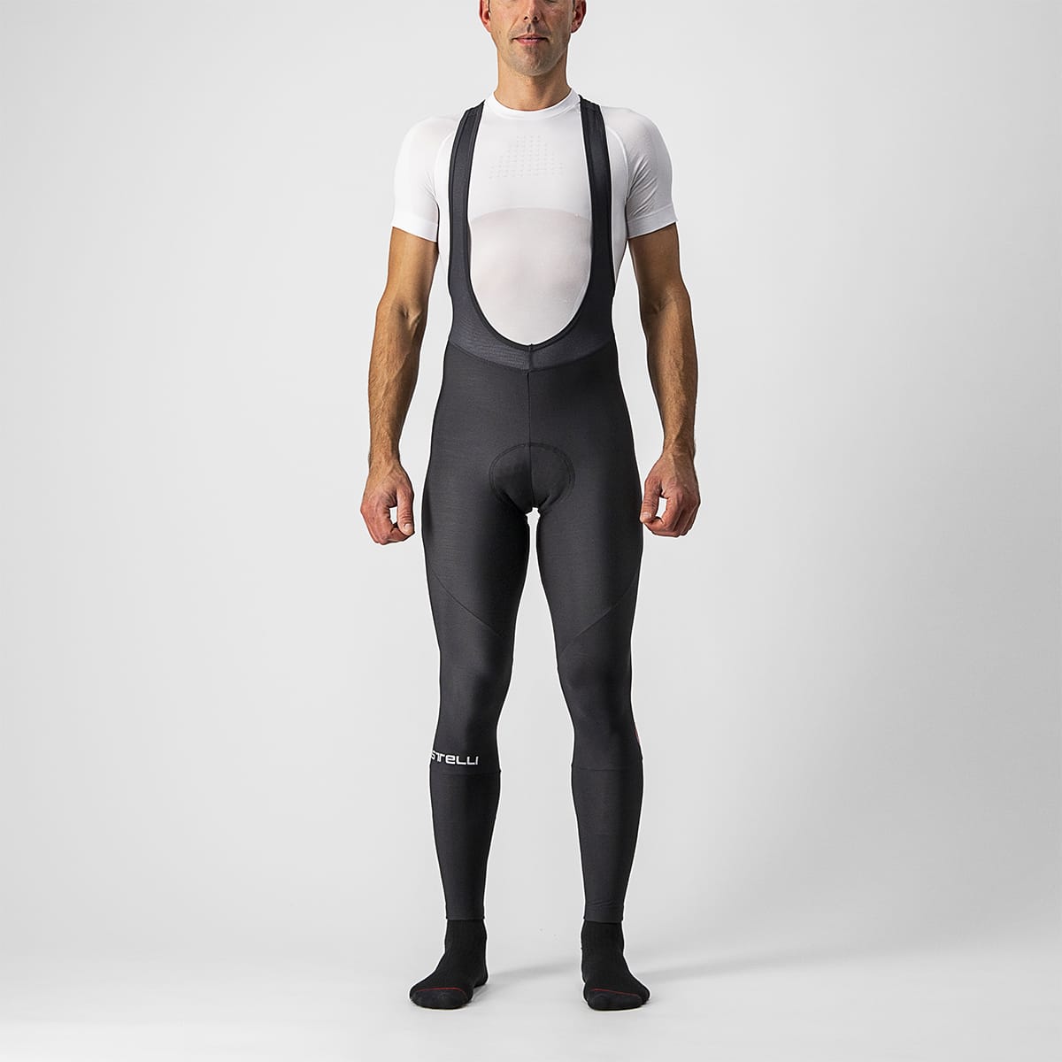 CASTELLI ENTRATA Long Bib Shorts Black