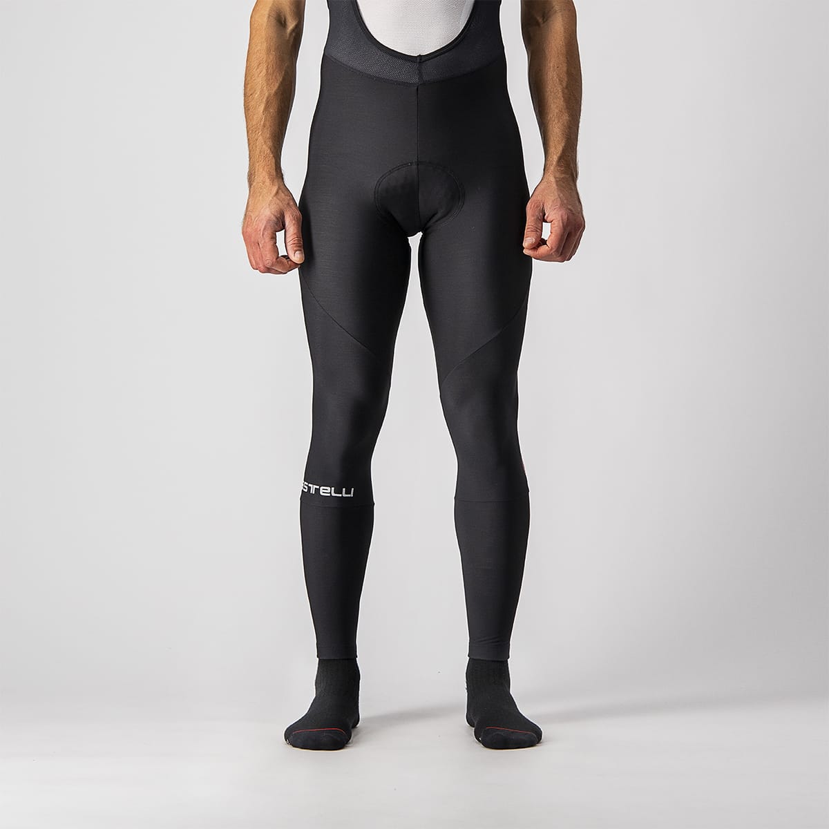 CASTELLI ENTRATA Long Bib Shorts Black