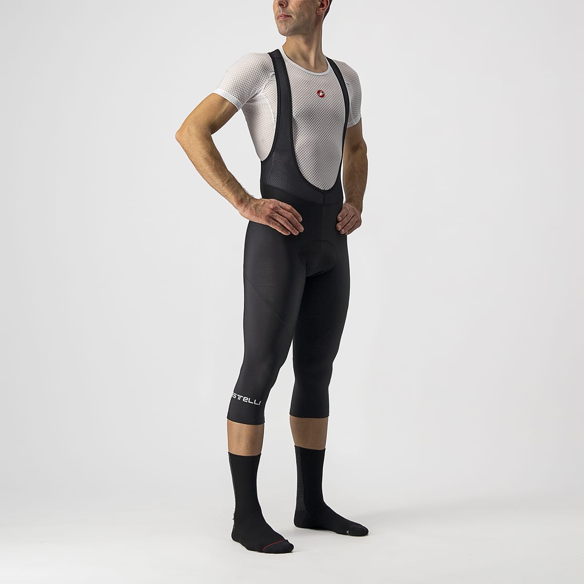 CASTELLI ENTRATA THERMAL 3/4 Bibtights Black