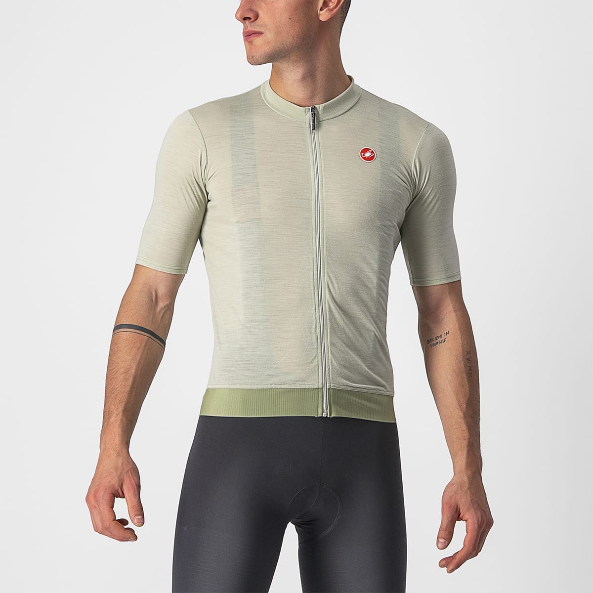 CASTELLI ESSENZA Short Sleeve Jersey Green