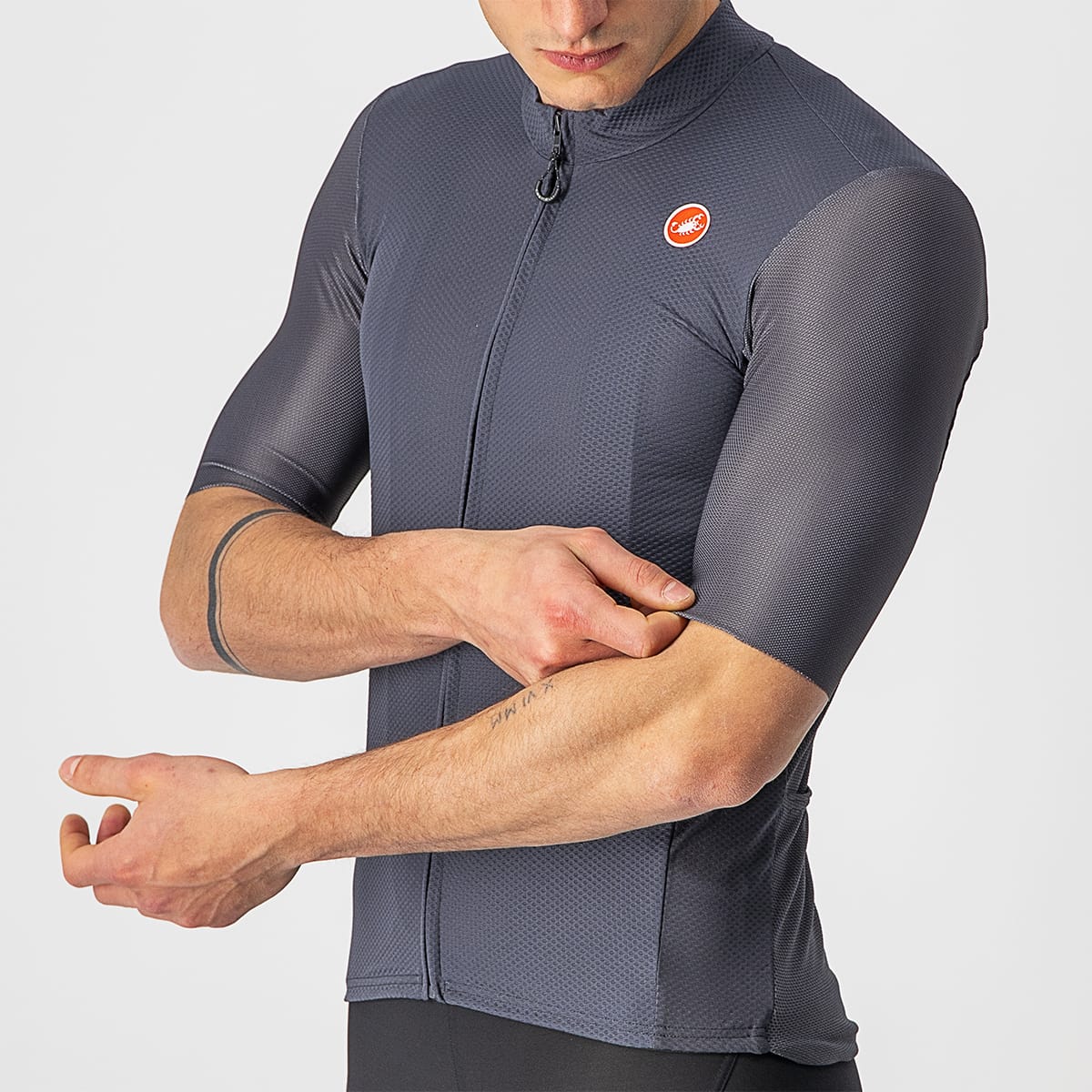 CASTELLI ENDURANCE ELITE Short Sleeve Jersey Grey