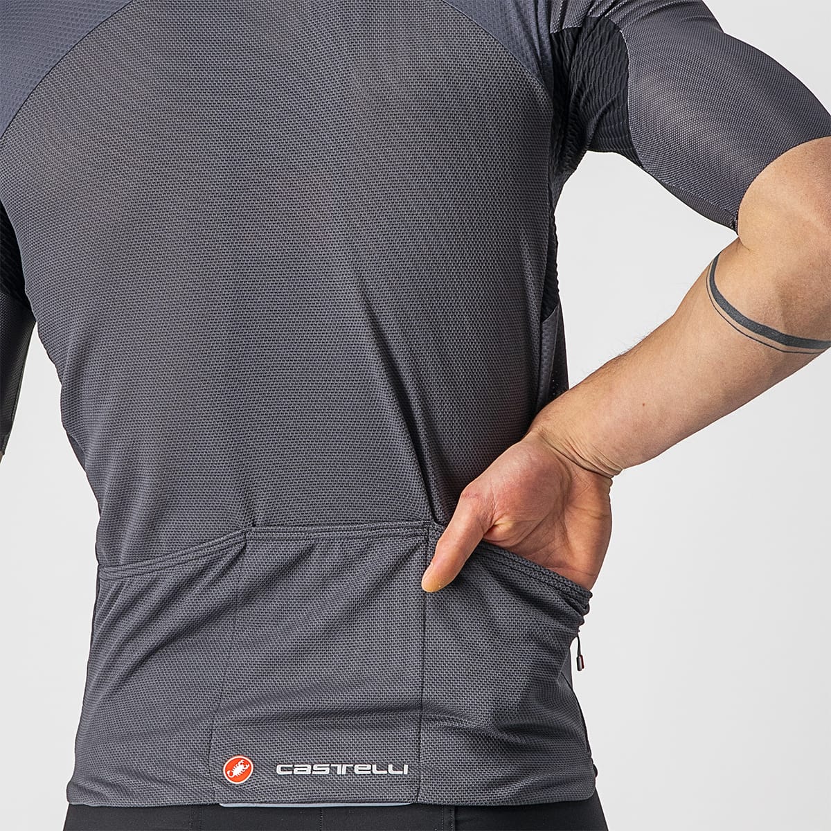 CASTELLI ENDURANCE ELITE Short Sleeve Jersey Grey