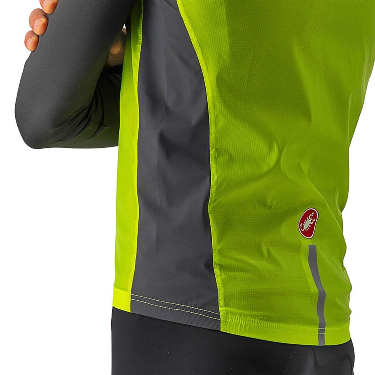 Gilet CASTELLI SQUADRA STRETCH Jaune/Gris