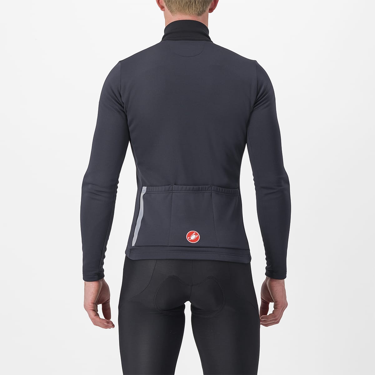 CASTELLI ENTRATA THERMAL Long Sleeve Jersey Black/Red