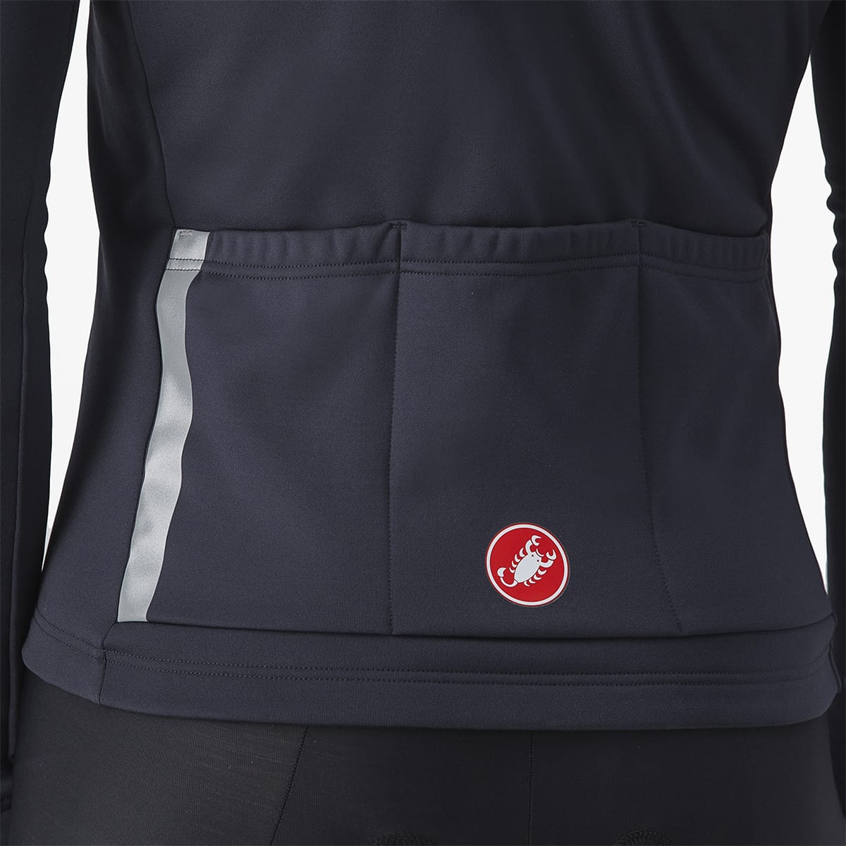 CASTELLI ENTRATA THERMAL Long Sleeve Jersey Black/Red