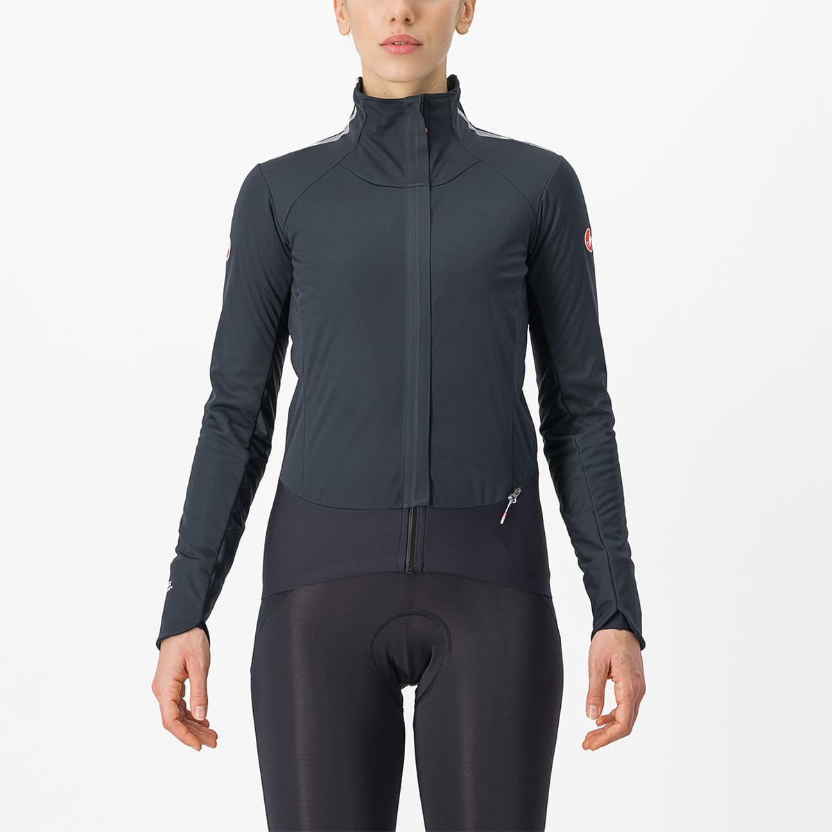 CASTELLI ALPHA DOPPIO ROS Women's Jacket Black/Grey