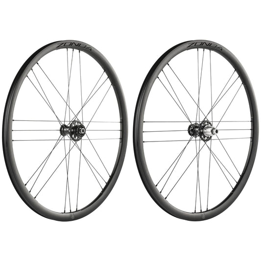 Pair of CAMPAGNOLO ZONDA GT C23 33 wheels with pneumatic tires (Center Lock)