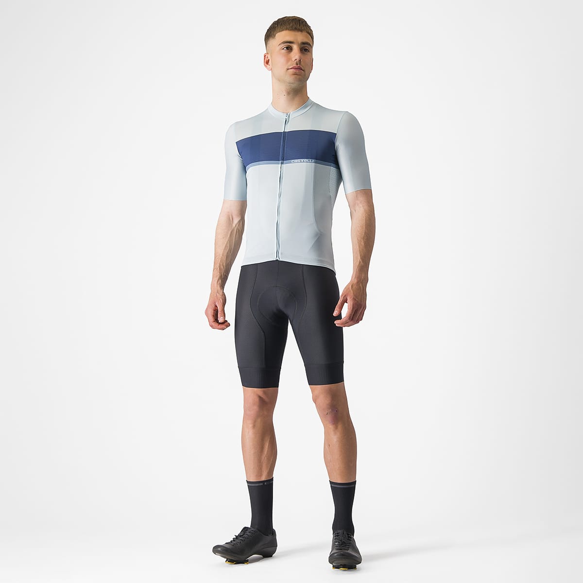 CASTELLI TRADIZIONE Short Sleeve Jersey Blue