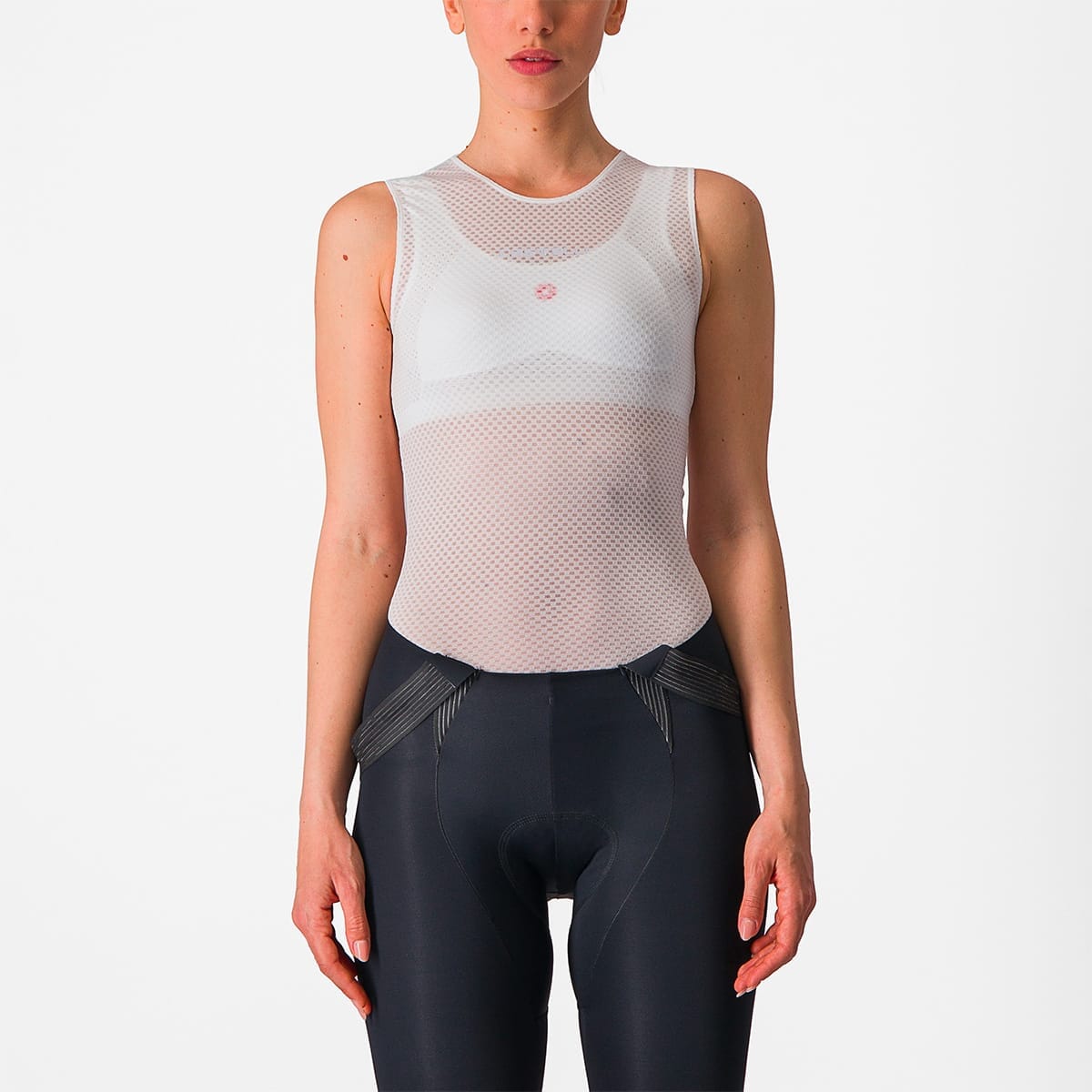 Sous-Vêtement Technique CASTELLI PRO MESH Femme Sans Manches Blanc