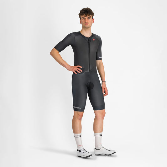 CASTELLI SANREMO BTW SPEED Short Sleeve Jumpsuit Black