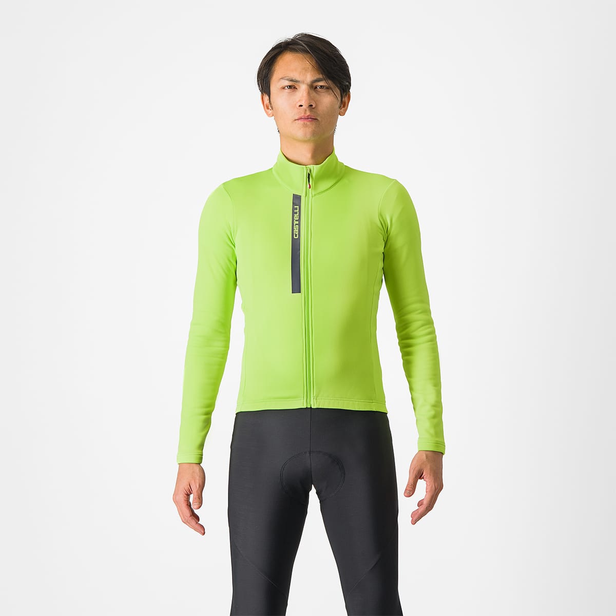 CASTELLI ENTRATA THERMAL Long Sleeve Jersey Yellow/Grey