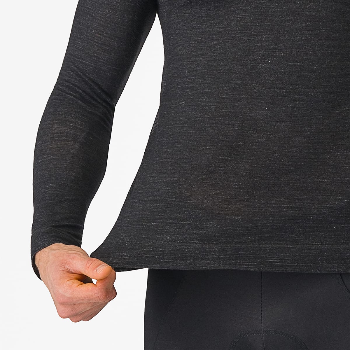 CASTELLI MERINO SEAMLESS Long Sleeve Underwear Black