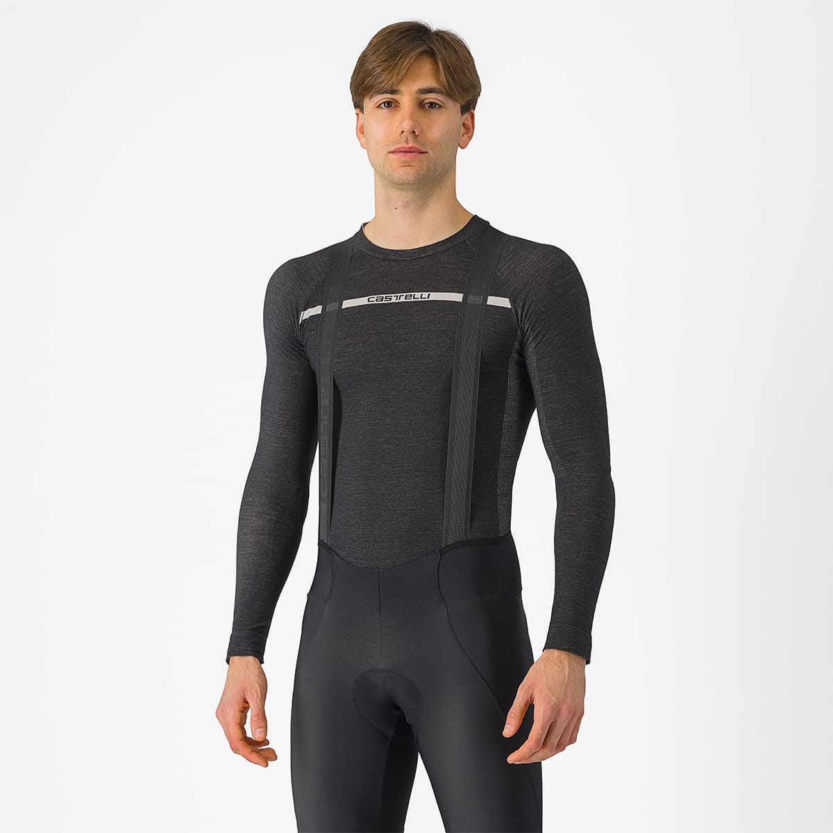 CASTELLI MERINO SEAMLESS Long Sleeve Underwear Black