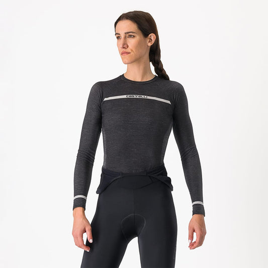 CASTELLI MERINO SEAMLESS Women's Long Sleeve Underwear Black