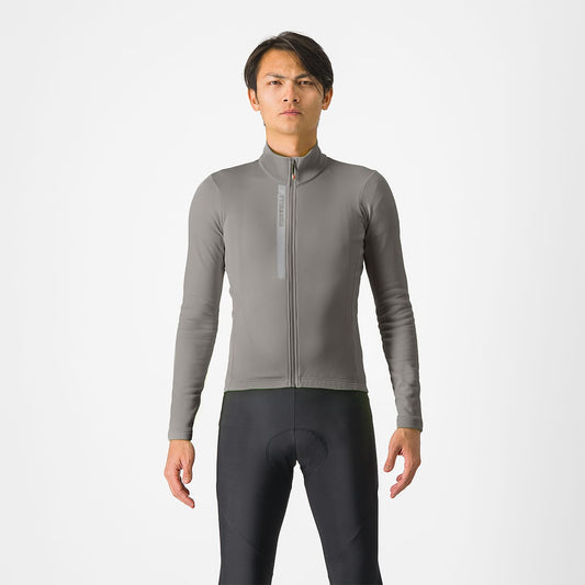 CASTELLI ENTRATA THERMAL Long Sleeve Jersey Grey