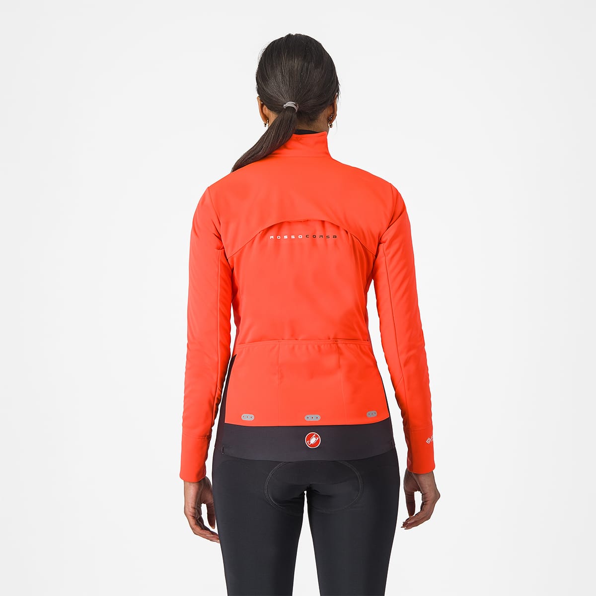 CASTELLI ALPHA DOPPIO ROS Women's Jacket Coral/Black