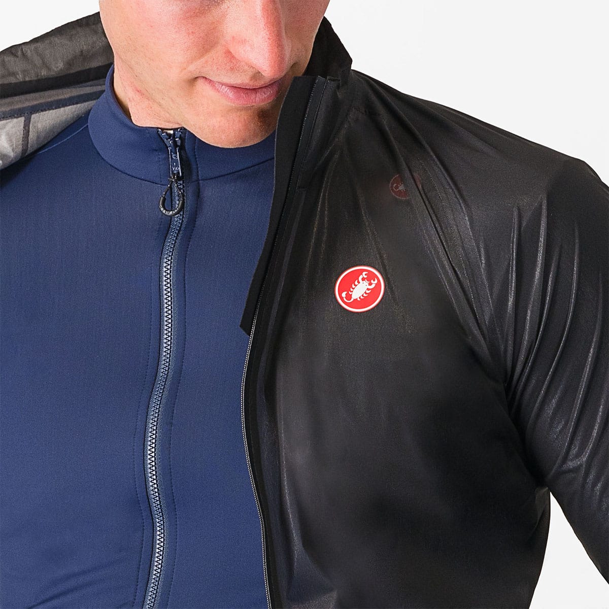 CASTELLI SQUALL SHELL Jacket Black/Grey