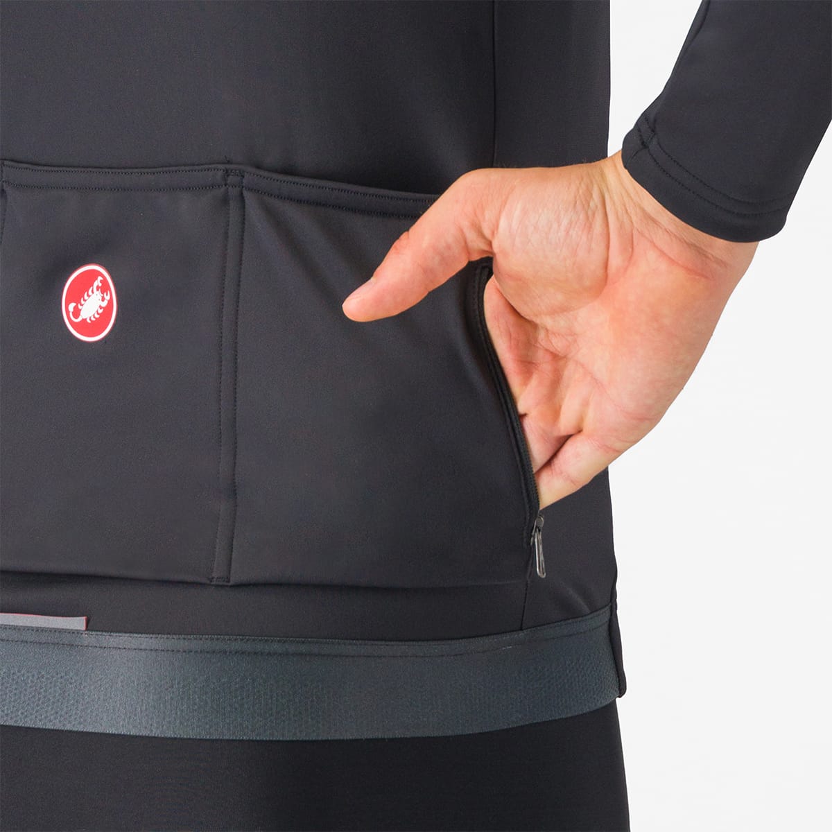 CASTELLI ESPRESSO THERMAL Long Sleeve Jersey Black