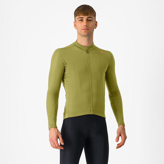 CASTELLI ESPRESSO THERMAL Long Sleeve Jersey Green