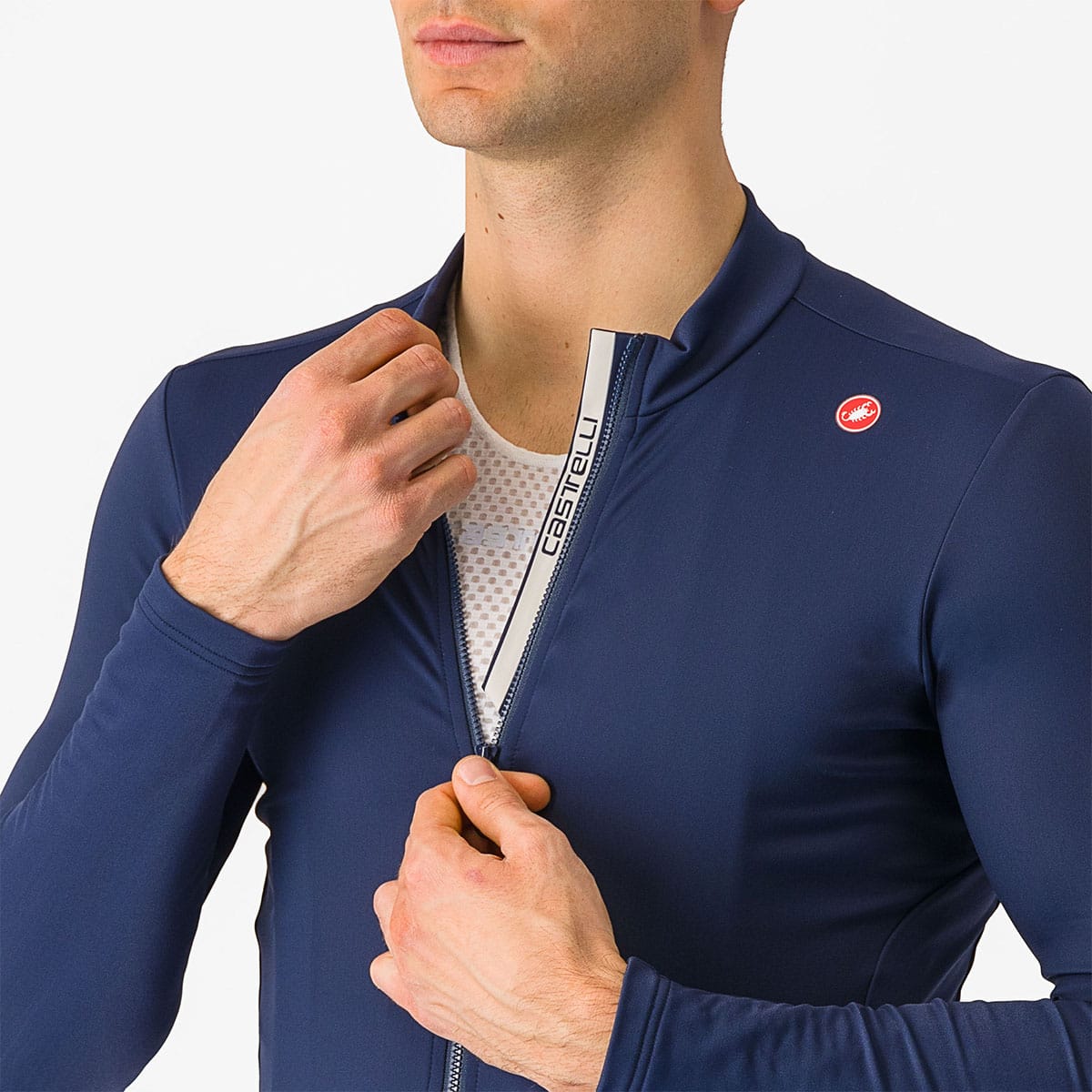 CASTELLI ESPRESSO THERMAL Long Sleeve Jersey Blue