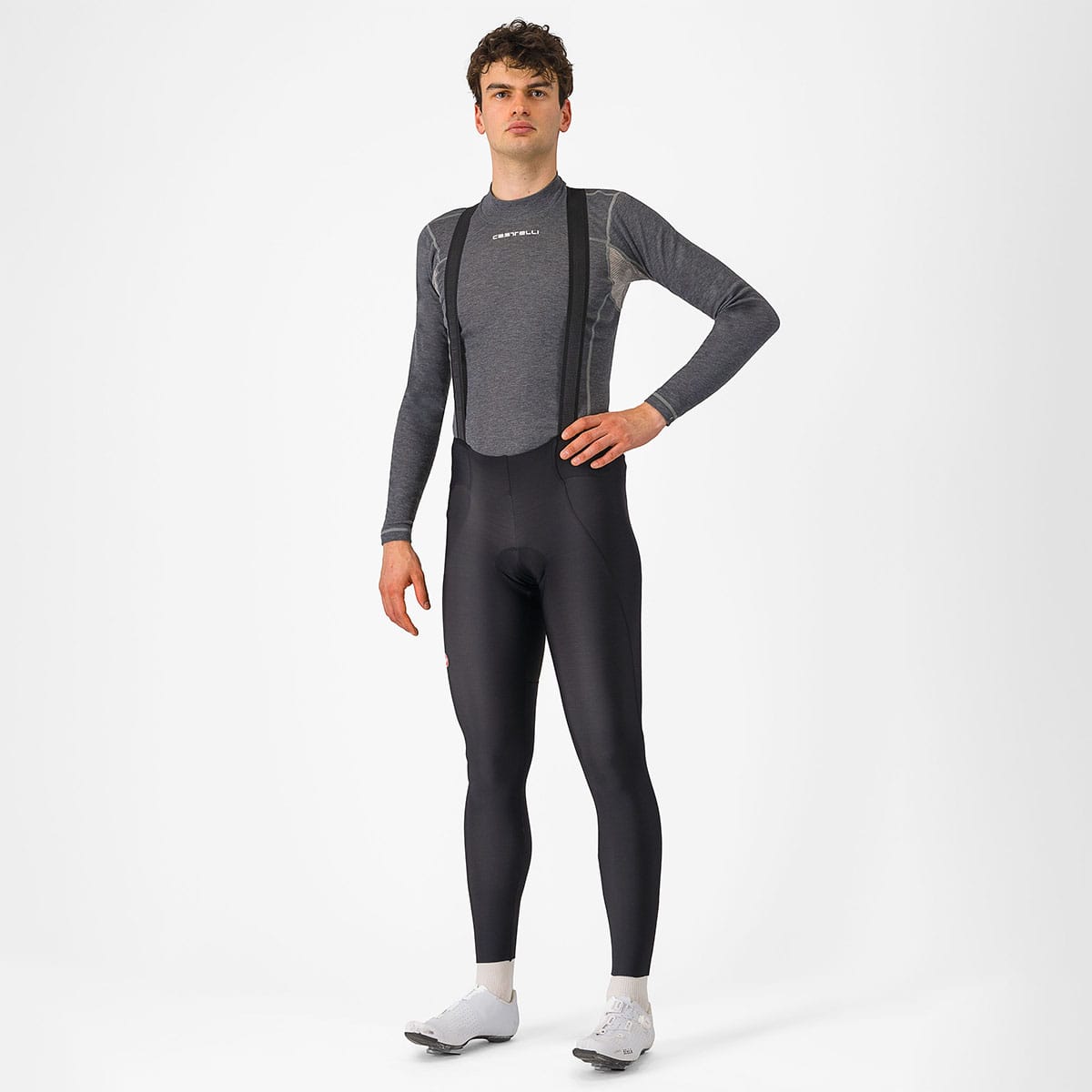 CASTELLI ESPRESSO Long Bib Shorts Black