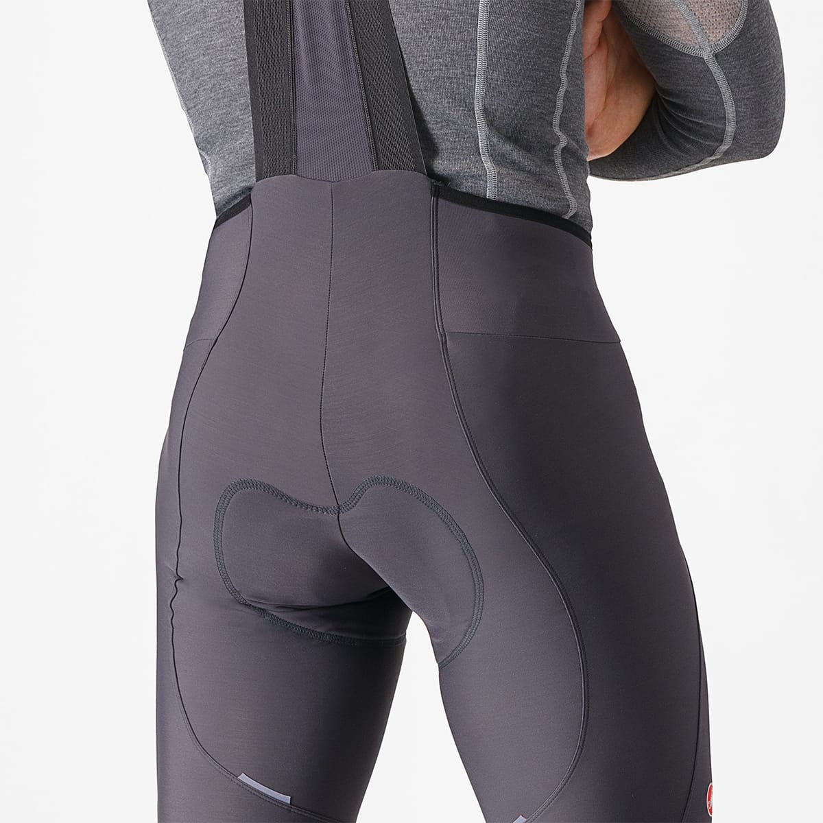 CASTELLI ESPRESSO Long Bib Shorts Grey