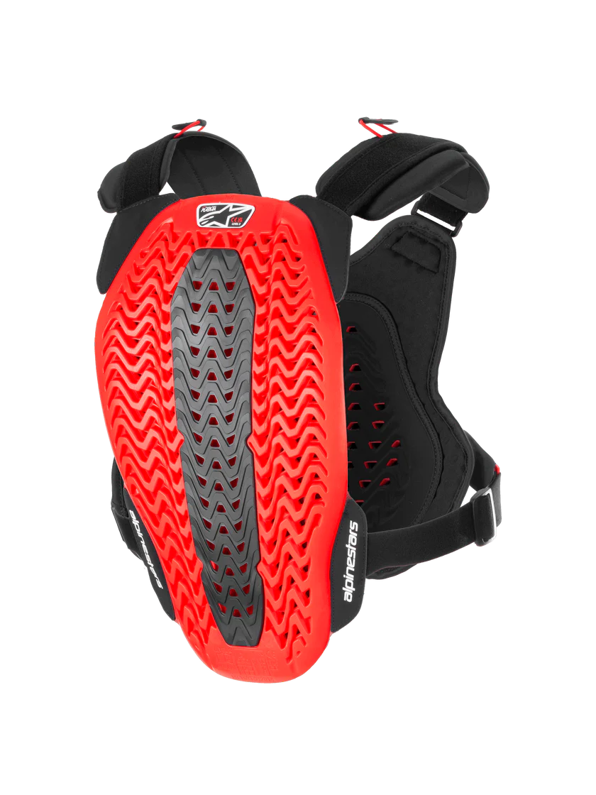 Protective breastplate ALPINETSARS A-5 PLASMA Black/Red