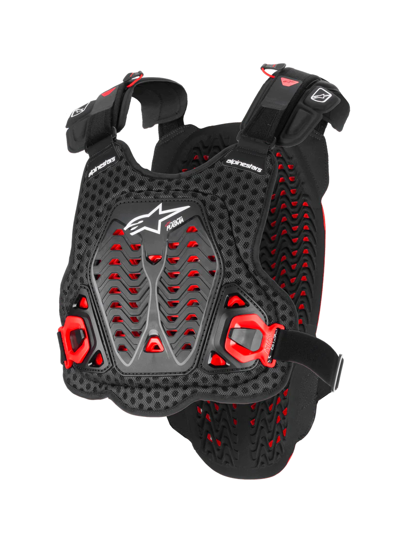 Protective breastplate ALPINETSARS A-5 PLASMA Black/Red