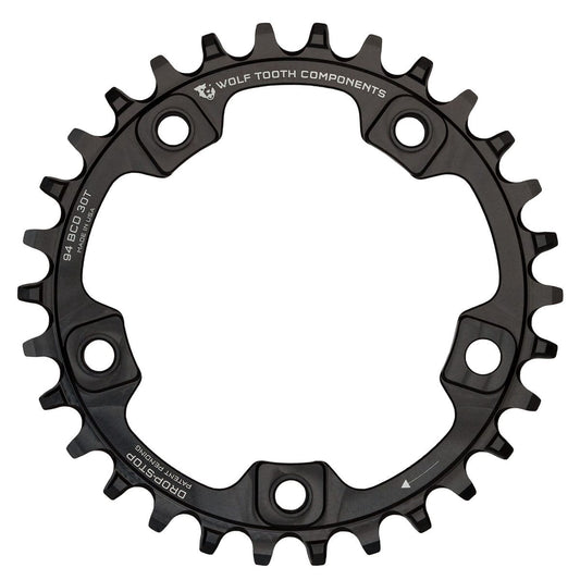 Plateau WOLF TOOTH 94 BCD 9/10/11/12V 5 Trous 94mm Noir