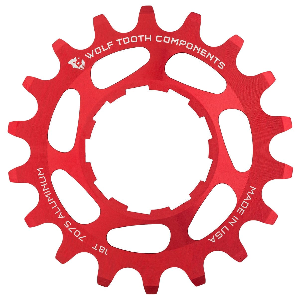 Pignon Single Speed WOLF TOOTH Alu Rouge