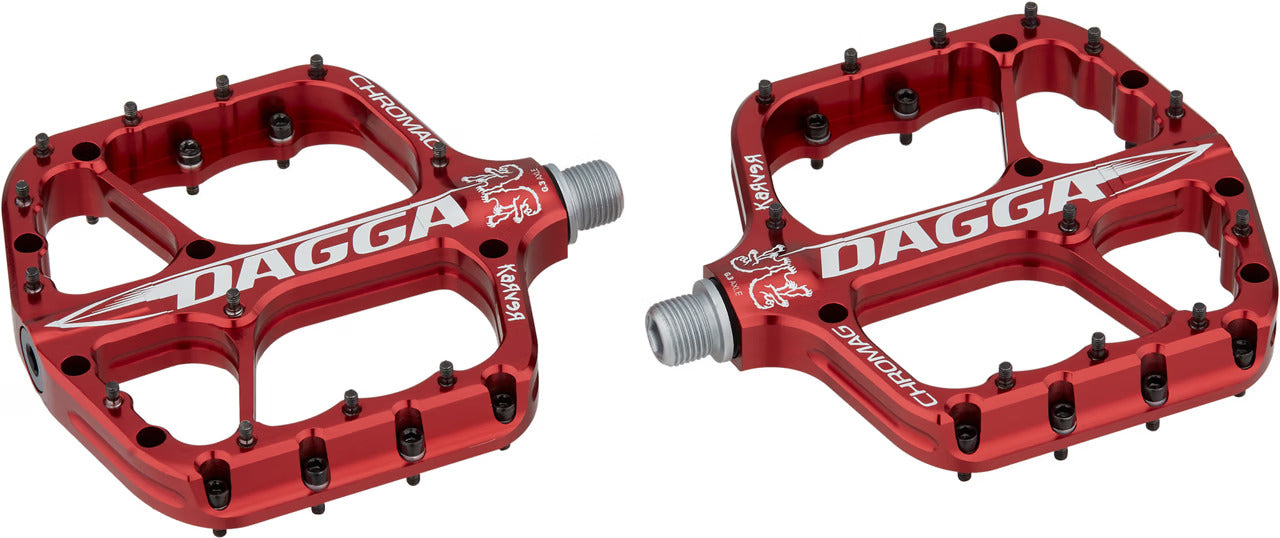 CHROMAG DAGGA flat pedals CHRIS KOVARIK Red